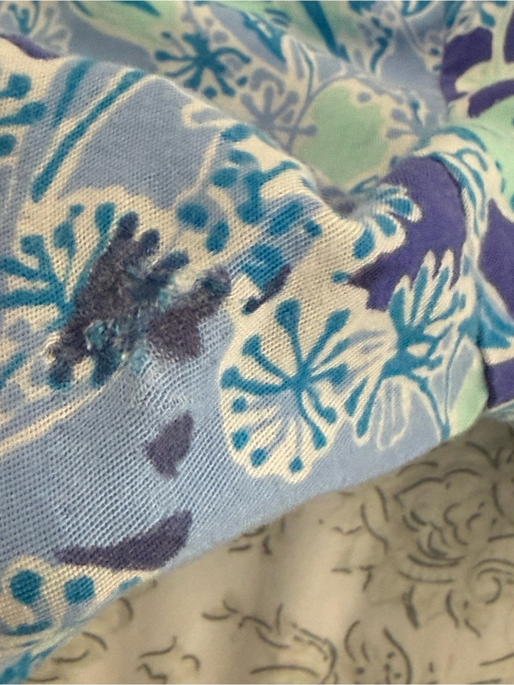 Lilly Pulitzer Royal Purple Dahlia scallop pull on shorts Koalafications - Picture 11 of 16